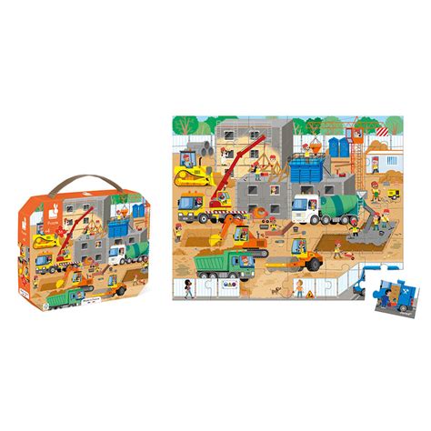 Puzzle Baustelle 36 Teile 20 Bis 49 Teilige Puzzles Janod