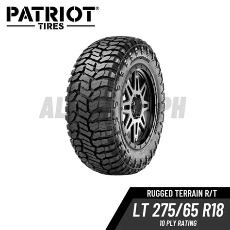 Patriot Tires Lt 275 65 R18 10ply Rugged Terrain R T Daily And Offroad Ready Radar Tires