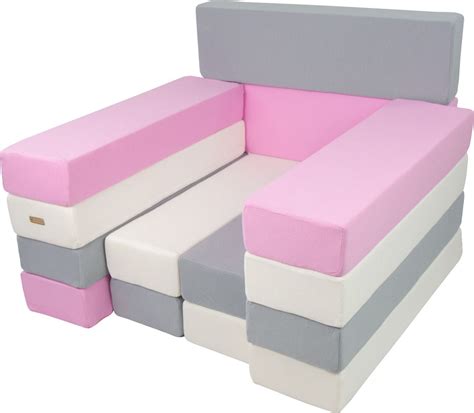 Giant Jenga Soft Play Blocks Grey White And Pink The Cosy Nursery