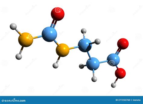 Beta Alanine Molecule, Molecular Structure, B-alanine, Ball And Stick 3d Model, Structural ...