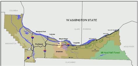 Multnomah County Zip Code Map Map