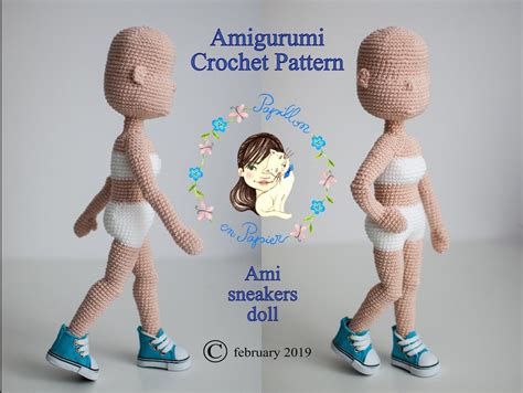 Ami Sneakers Doll Amigurumi Crochet Pattern For Basic Doll Body