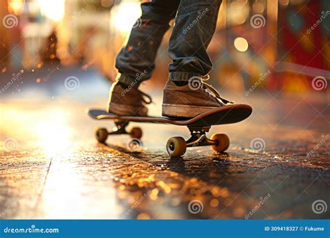 Urban Skateboarding At Golden Hour Stock Image Image Of Street