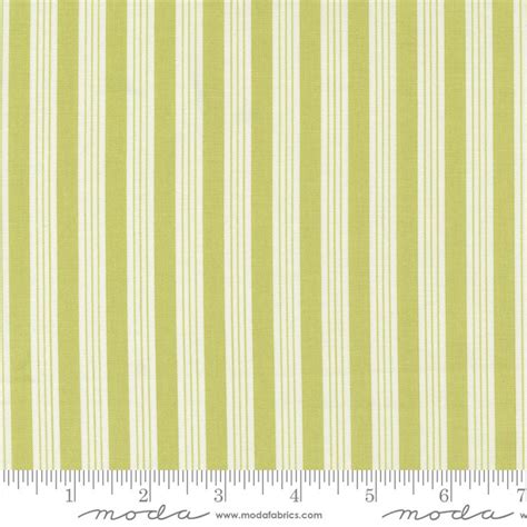 SPECIALTY FABRICS Green Apple Green Ticking Fruit Cocktail By Joanna