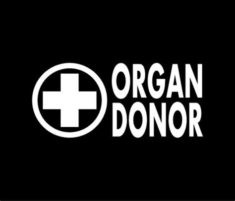 Organ Donor Vinyl Decal Window Bumper Sticker Ebay