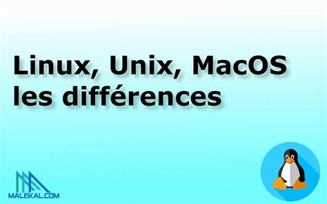 Linux Unix Macos Les Diff Rences Malekal