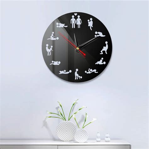 2019 Bachelorette Game Sexy Diy Adult Room Decorative Giant Wall Clock Sex Love Position