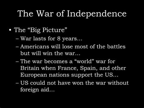 Ppt The War Of Independence Powerpoint Presentation Free Download Id493917