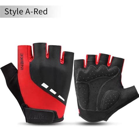 V Tements Et Chaussures Inbike V Lo Gants Demi Doigt Anti Slip Gel Pad