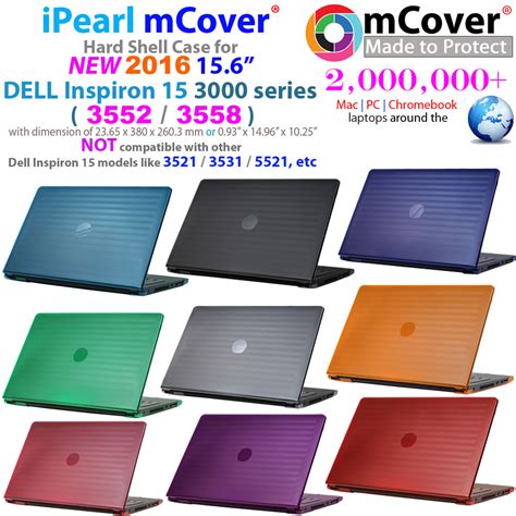 IPearl Inc Light Weight Stylish MCover Hard Shell Case For 15 6