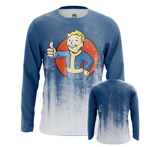 Mens Long Sleeve Vault Boy Fallout Vault Boy Fallout Long Sleeve