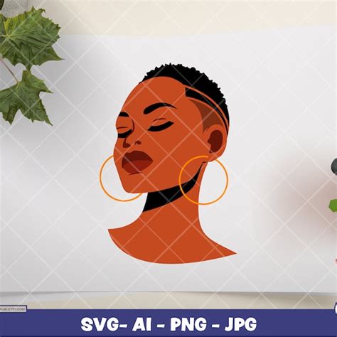 Black Short Hair Png Etsy