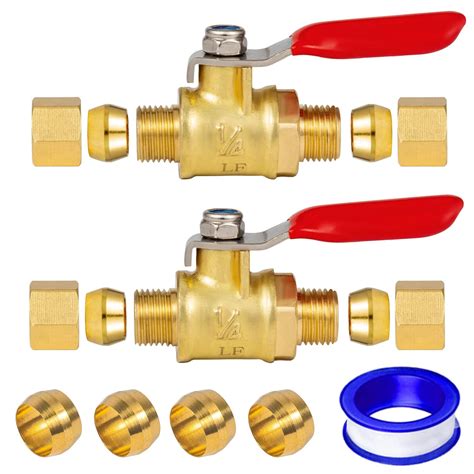 Breezliy Lead Free Brass Mini Ball Valve Shut Off Switch 1