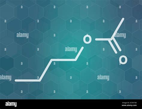 Butyl Acetate Molecule Used As Synthetic Fruit Flavouring And As