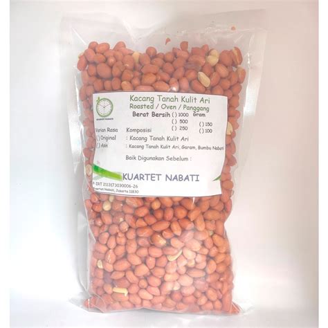 Jual Gr Roasted Kacang Tanah Kulit Ari Peanut Varian Rasa Original