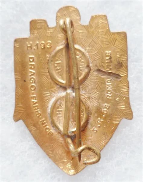 1952 Insigne 6° Rac Aof Regiment Artillerie Coloniale Original Drago