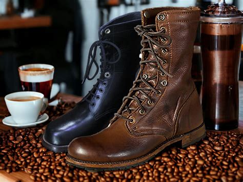 Mens Brown Genuine Leather Boots Long Ankle High Boots Mens Military Boots Long Leather Combat