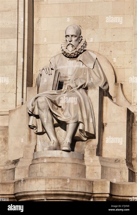 Monument To Cervantes In Plaza De Espana Statue Of Miguel De Cervantes