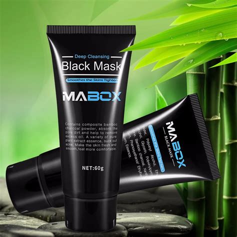 Mabox Black Face Mask Peel Off Bamboo Charcoal Blackhead Remover Moisturizing Mask Deep