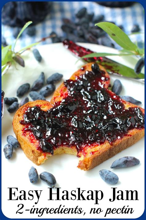 Easy Haskap Jam Honeyberry Jam No Pectin Kitchen Frau