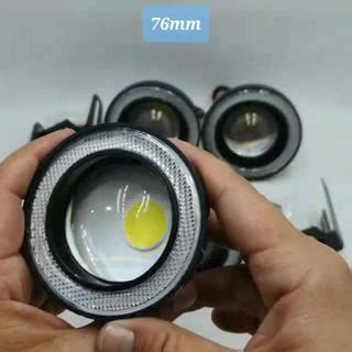 Jual Lampu LED Fog Lamp Angel Eyes Mobil Kabut 89mm Projector Universal