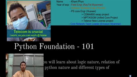 Python Foundation 101 By Myanmar Version Youtube