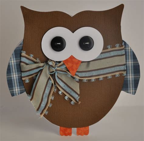 Owl Fully Chilly Craft Owl Card Shaped Cards Owl Crafts