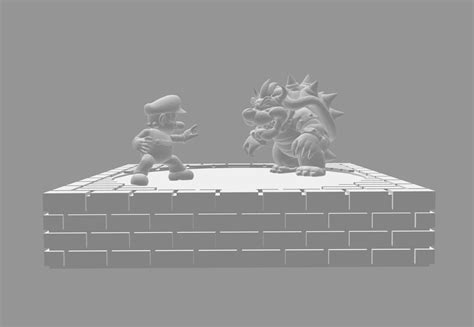 I Made A Mario Vs Bowser Fight Scene For People To 3d Print Link For