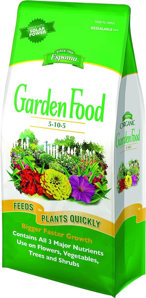 Espoma Gf51056 Garden Food Fertilizer 5 10 5 675 Pound