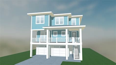 Huntington Beach 3d Model By Sdc House Plans Srscomp1223 [177fc28] Sketchfab