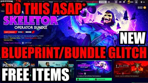 New Free Bluerprints Bundles Glitch Mw Use Asap Free Items Mw