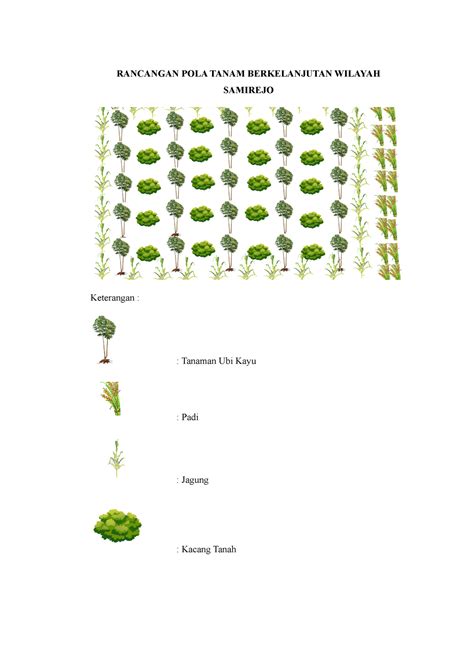 Tugas Rancangan Pola Tanam Berkelanjutan Mata Kuliah Pertanian