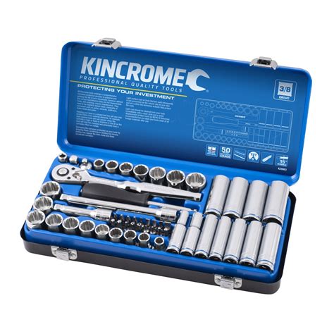 Kincrome 54 Piece 38 Drive Metric And Imperial Socket Set Bunnings