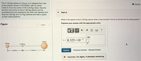 Solved The Kg Sphere In Figure Is Released From Chegg