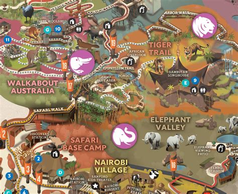 Map Of A Safari Park Fredi Jo Anne