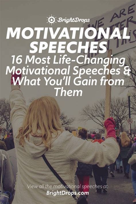 16 Most Life-Changing Motivational Speeches & What You'll Gain from Them - Bright Drops