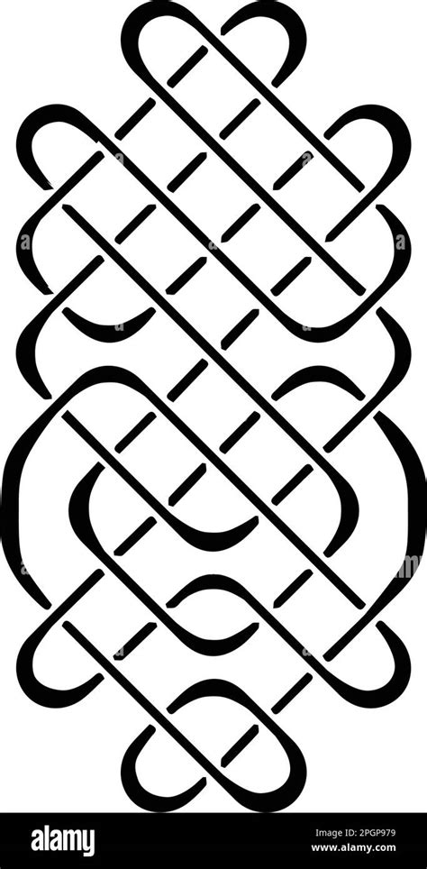 Medieval Celtic Knot Vector Icon Stock Vector Image And Art Alamy