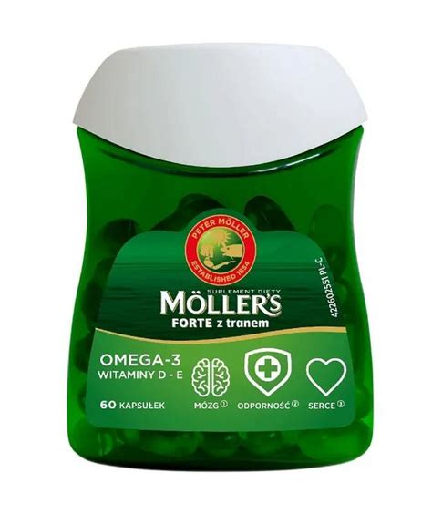 Möller s Omega 3 Forte mit Lebertran 60 Kapseln Immunsystem stärken