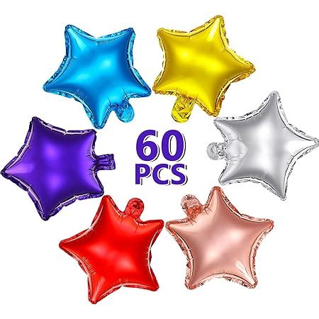 Amazon AnnoDeel 50 Pcs 10 Inch Star Balloons Foil Balloons Party