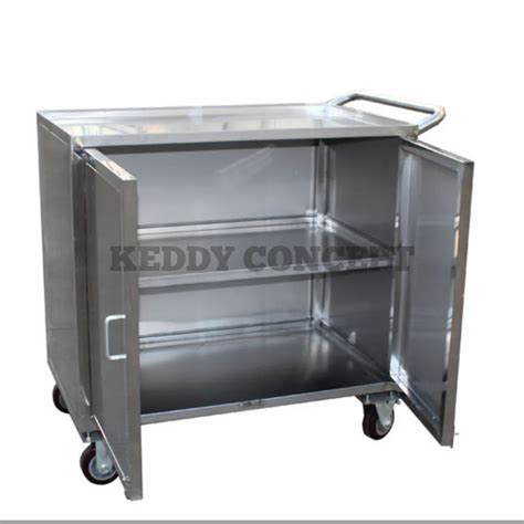 Keddy Concept Silver Ss Tray Rack Trolley At In Mumbai Id