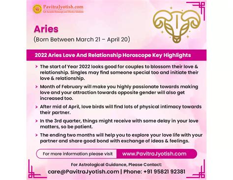 Aries Love Horoscope 2022 Ppt