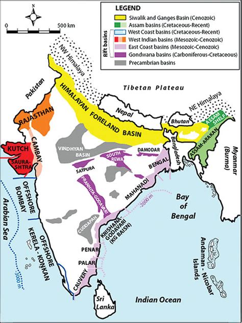 Oil Fields In India Map