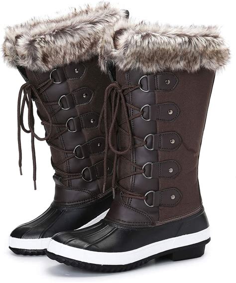 Gracosy Bottes De Neige Imperm Able Femme Bottines De Pluie Hiver