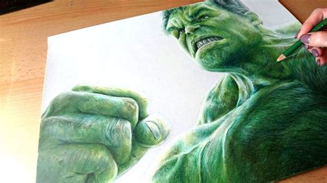 Hulk Color Pencil Drawing - bestpencildrawing