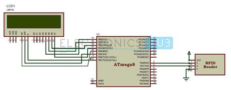 Electronic Attendance System Circuit Diagram