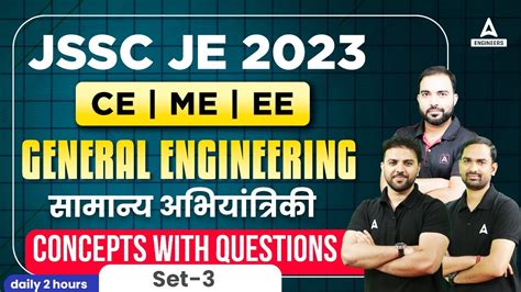 Jssc Je Vacancy Jssc Je General Engineering Concepts With