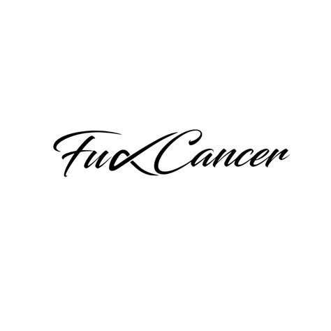 Fuck Cancer Sticker Vinyl Decal Bumper Sticker Jcreatenz Etsy