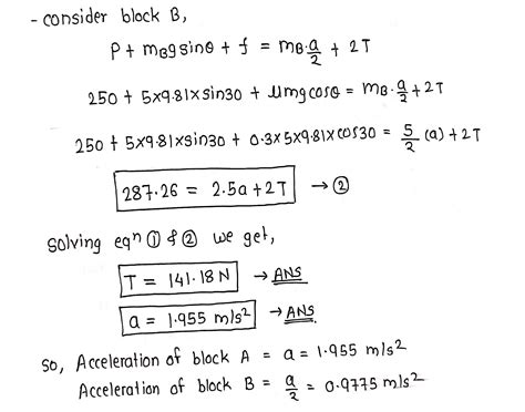 Solved Engineering Dynamic Determine The Acceleration Of Blocks A