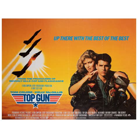 Top Gun 1986 Uk Quad Film Movie Poster For Sale At 1stdibs