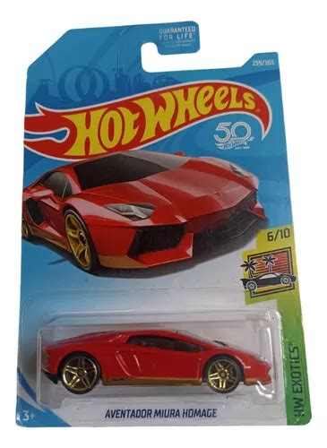 Hot Wheels Lamborghini Aventador Miura Exotics Meses Sin Inter S